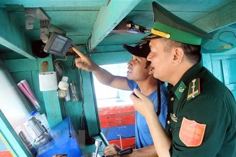 Checking vessel monitoring system (Photo: VNA