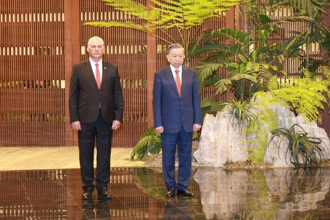 Top leaders of Vietnam, Cuba hold talks in Havana 