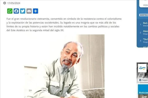 Artículo publicano por Resumen Latinoamericano de Argentina (Foto: VNA)