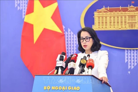 La portavoz del Ministerio de Relaciones Exteriores de Vietnam, Pham Thu Hang. (Foto: VNA)