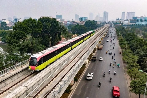 Hanoi necesita más de 55,4 mil millones de dólares para construir 15 líneas de ferrocarril urbano. (Foto: Vietnam+)