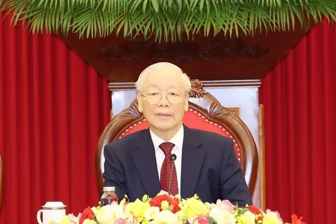 El secretario general del Partido Comunista de Vietnam, Nguyen Phu Trong. (Foto: VNA)