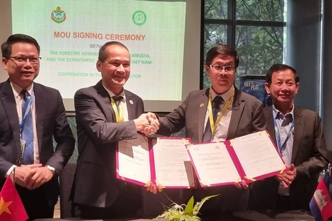 Vietnam y Camboya firman un memorando de entendimiento para la cooperación forestal en el periodo 2024-2029. (Foto: Departamento Forestal)