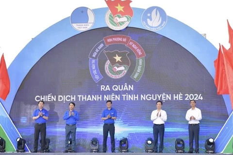 Lancement de la campagne d'été des Jeunes bénévoles 2024. Photo: dangcongsan.vn