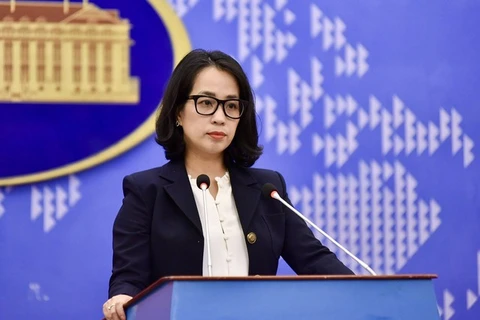 La porte-parole du ministère des Affaires étrangères Pham Thu Hang. Photo : VNA