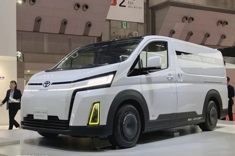 丰田的电动汽车。图自越通社
