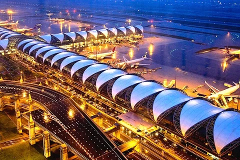 素万那普国际机场。图自互联网