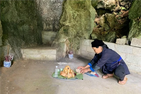 高平省岱依族和侬族同胞“祈丰年”仪式。图自《越南之声》