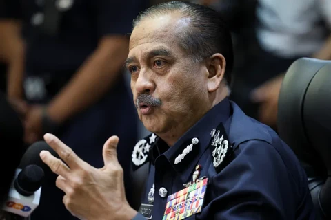 Malaysian Inspector General of Police Razarudin Husain said Jemaah Islamiyah 'paraphenalia' was found in a raid on the suspect's home. (File: Hasnoor Hussain/Reuters)