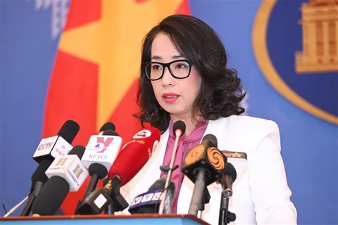 Spokeswoman of the Vietnamese Ministry of Foreign Affairs Pham Thu Hang (Photo: VNA)