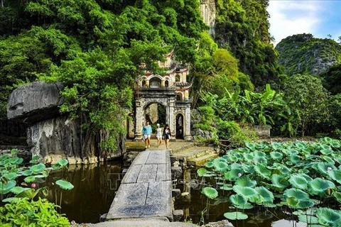 Bich Dong pagoda - part of the Trang An Landscape Complex in the northern province of Ninh Binh. (Photo: VNA)