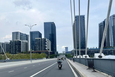 New developments in the Thu Thiem urban area in HCM City. (Photo: VNA)