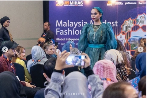 The Malaysia Modest Fashion Show on September 19 is part of the 20th Malaysia International Halal Showcase (MIHAS) from September 17-20.(Photo: Courtesy of MIHAS)