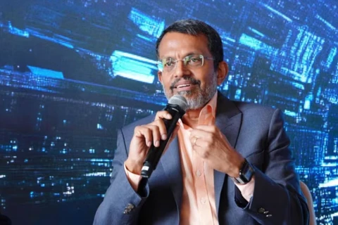 Former MAS managing director Ravi Menon at the launch of Singapore's global fintech network on Oct 30, 2024. (Photo: Global Finance and Technology Network)