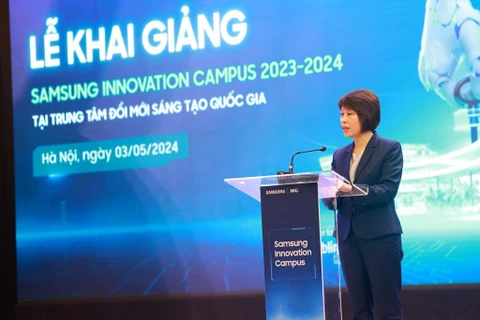 Deputy Minister of Planning and Investment Nguyen Thi Bich Ngoc speaks at the event (Photo: VNA)