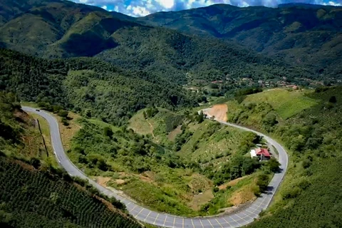 Pha Din Pass, the starting point of the cannon-pulling journey into the battlefield. (Photo: VNA)