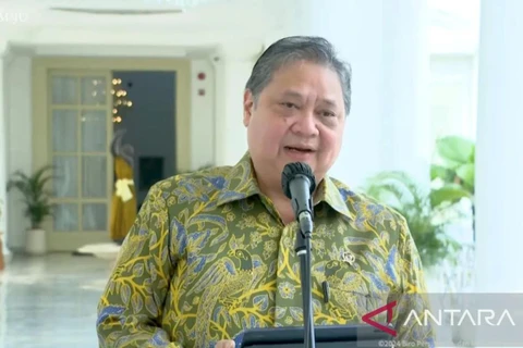 Screenshot - Coordinating Minister for Economic Affairs, Airlangga Hartarto, (Photo: ANTARA)