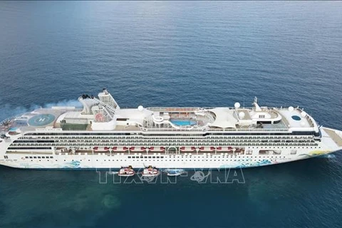 Int'l cruise ship brings over 2,000 tourists to Vung Tau (Photo: VNA)