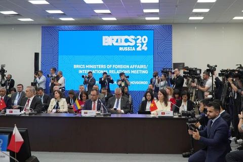 La vicecanciller vietnamita Nguyen Minh Hang asiste al Diálogo BRICS con países en desarrollo en Rusia. (Fuente: VNA)