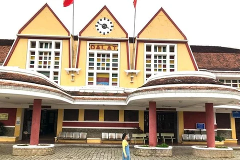 Estación de tren de Da Lat, en la provincia altiplana de Lam Dong. (Fuente: Vietnamplus)