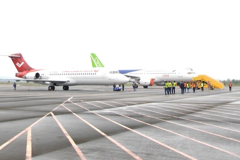 En el aeropuerto de Van Don. (Fuente: baoquangninh.vn)