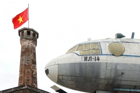 La torre de bandera de Hanói, se encuentra en el campus del Museo de Historia Militar de Vietnam, en la calle Dien Bien Phu (distrito de Ba Dinh). (Foto: VOV)