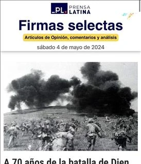 拉丁美洲通讯刊登作者格尔芬斯坦有关奠边府战役的文章。图自越通社