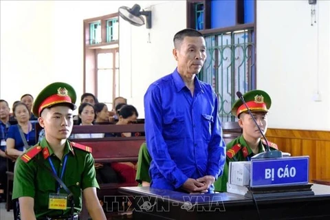 Phan Dinh Sang lors du procès. Photo: VNA