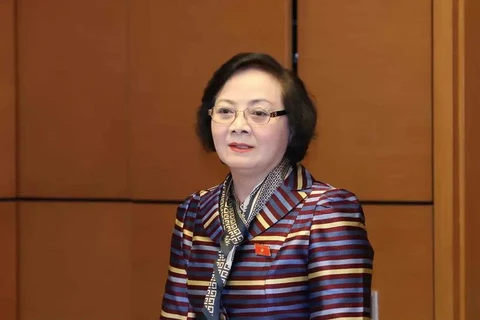 La ministre de l'Intérieur, Pham Thi Thanh Tra. Photo: VNA