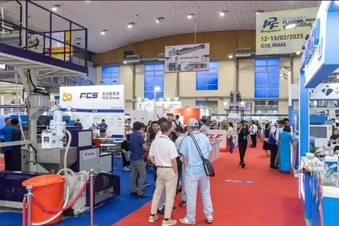 The 12th Hanoi International Plastics & Rubber Industry Exhibition (HanoiPlas 2024) opens in the capital city on June 5. (Photo: VNA)