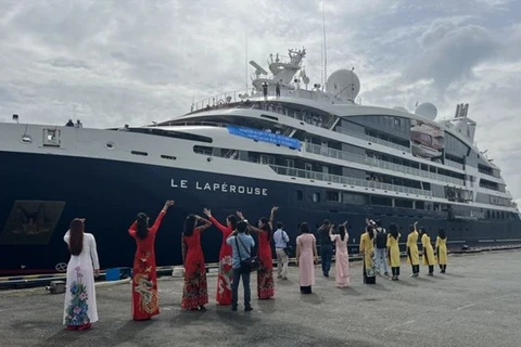 An international cruise ship at Nha Rong -Khanh Hoi port, Ho Chi Minh City (Photo: VNA)