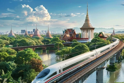 Thailand develops dual rail tracks (Photo: thai.news)