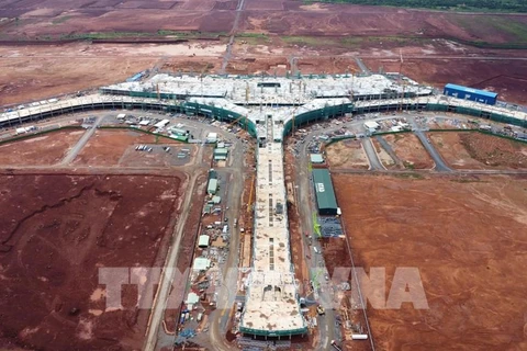 Long Thanh airport, spanning 5,000 hectares in Dong Nai province, aims to align with trends such as smart and green airports by integrating advanced technologies in its construction and operations. (Photo: VNA)