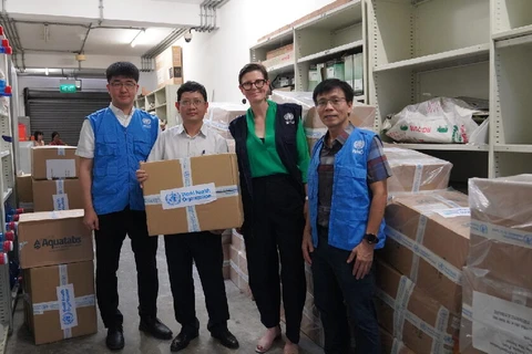 WHO sends 1 million water purification tablets to flood-hit households in northern Vietnam (Photo: VietnamPlus) 