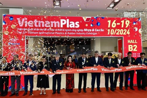 22nd Vietnam Int’l Plastic & Rubber Industry Expo opens in HCM City (Photo: VNA)