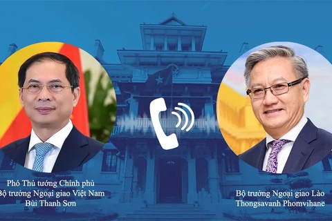 Vietnamese, Lao FMs hold online talks (Photo: VNA)