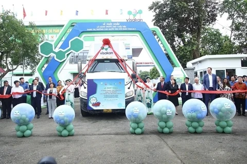 En la ceremonia de exportación (Fuente: VNA)