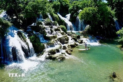 En el geoparque global Non Nuoc Cao Bang (Fuente: VNA)