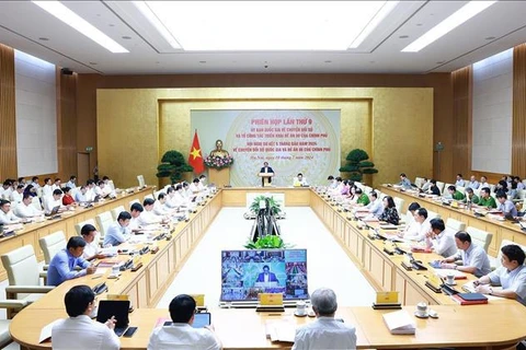 At the ninth meeting of the National Committee on Digital Transformation (Photo: VNA)