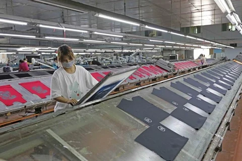 At An Phu Garment and Printing Co.,Ltd in Hung Yen province (Photo: VNA)