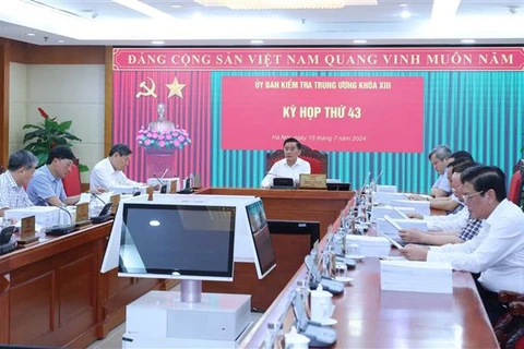 At the 43rd meeting of the Party Central Committee’s Inspection Commission (Photo: VNA)