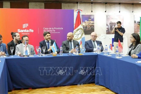 At the business forum held by the MERCOSUR ASEAN Chamber of Commerce (MACC) and Argentina’s Santa Fe province on October 10. (Photo: VNA)