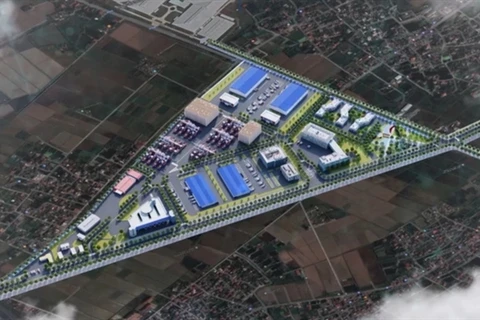 An illustration of the pharmaceutical–biological industrial park that is going to be built in Thai Binh Province, the first of its kind in Vietnam (Photo: VNA)