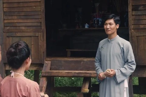 A scene in the film “Thau Chin in Xiem” (Thau Chin in Siam) with Manh Truong playing Ho Chi Minh (Photo: courtesy of the film producer)