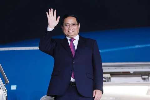 Prime Minister Pham Minh Chinh leaves India, concluding his successful State visit (Photo: VNA)