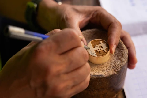 Unique craft of hand-carved seals on Hang Quat Street