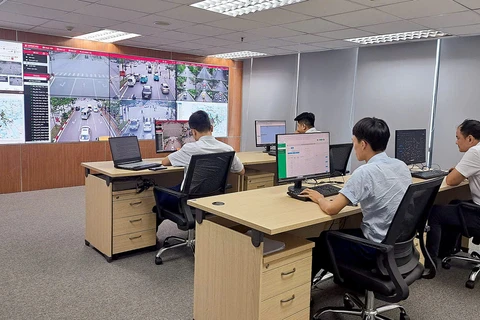 El Centro de Operación de Tráfico Inteligente de Hanoi. (Foto: VNA)