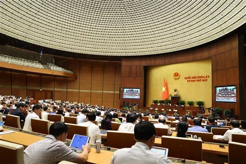 На седьмой сессии Национального собрания 15-го созыва. (Фото: ВИA)