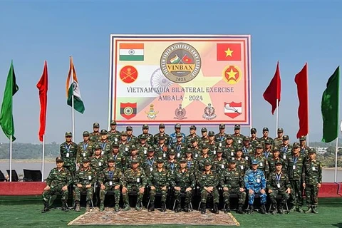 El quinto ejercicio militar Vietnam-India (VINBAX 2024) concluyó el 22 de noviembre (Fuente: VNA)