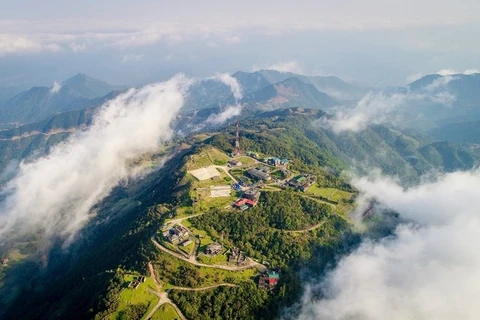 Le géoparc de Lang Son vu d'en haut. Photo : baoquocte